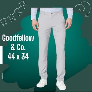 3/$20 44x34 ✅Goodfellow & Co Men's Slim Fit Hennepin Chino Pants - Masonry Gray